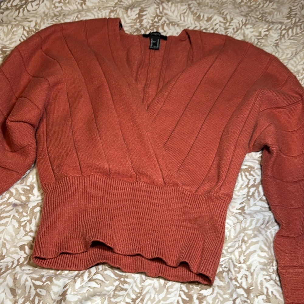 Burnt orange sweater